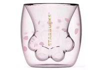 Starbucks Handmade Cat Claw Cup / Pink Color Glass Coffee Cups For Gift