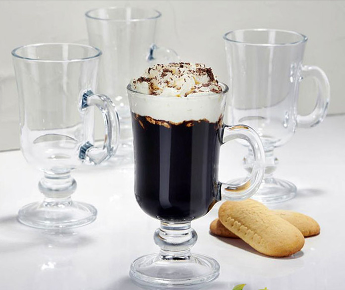 Kahve Dondurma Sundae Gözlük Kupa, Cappuccion Juice Cam Dondurma Kaseleri
