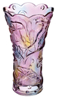 Amazing Creative Colored Morning Glory Glass Flower Vase , Desk Tall Glass Floor Vases